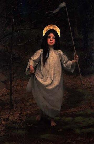 Thomas Cooper Gotch The Flag oil painting picture